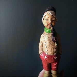 Vintage Dutch Boy with Pipe / Holland / Vintage Kitsch Decor